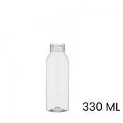 Sap & smoothie fles met dop, rond, 330 ml
