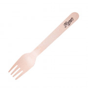 Houten vork, 15,5 cm, PRINT