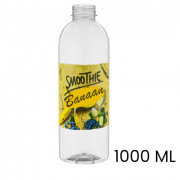 Sap & smoothie fles, bedrukt, rond, 1.000 ml